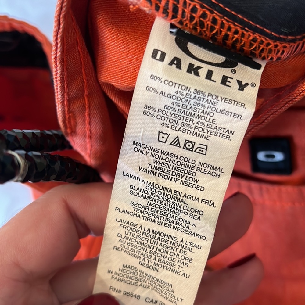 Nice Orange Slim Fit Oakley Slacks - Picture 7 of 7